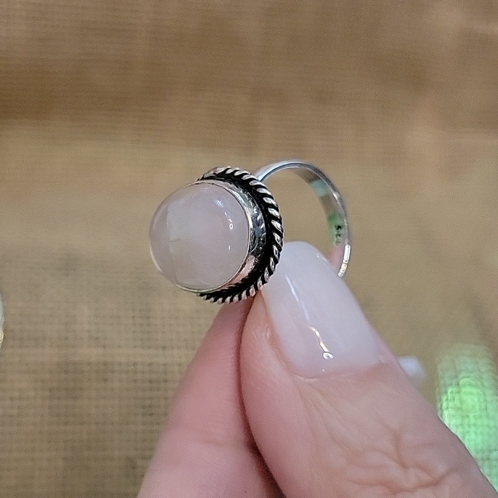 ROSE QUARTZ RING - Picture 3 of 5